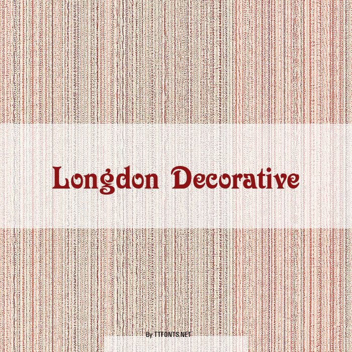 Longdon Decorative example
